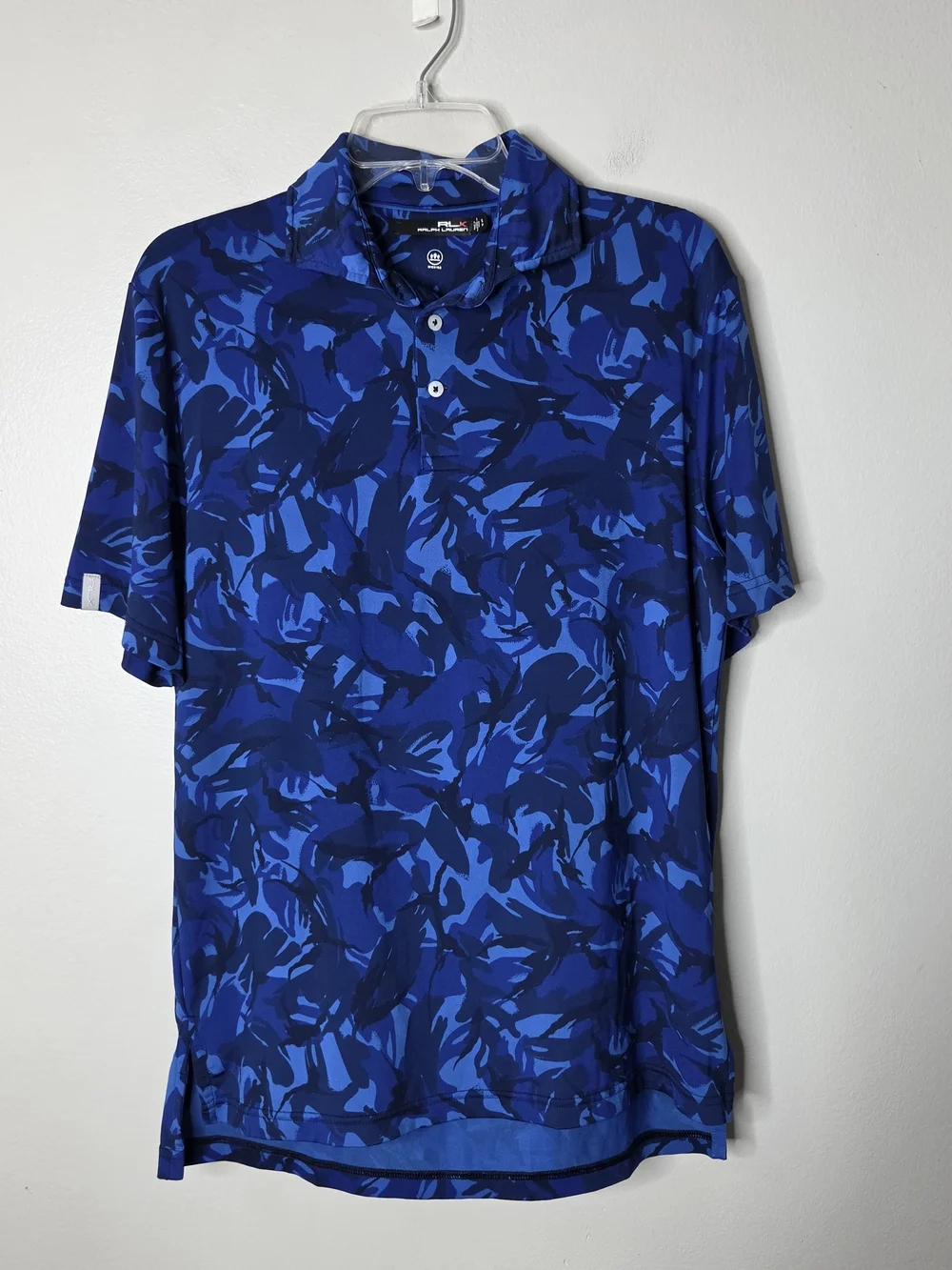 Ralph Lauren Blue Camouflage-Print Polo